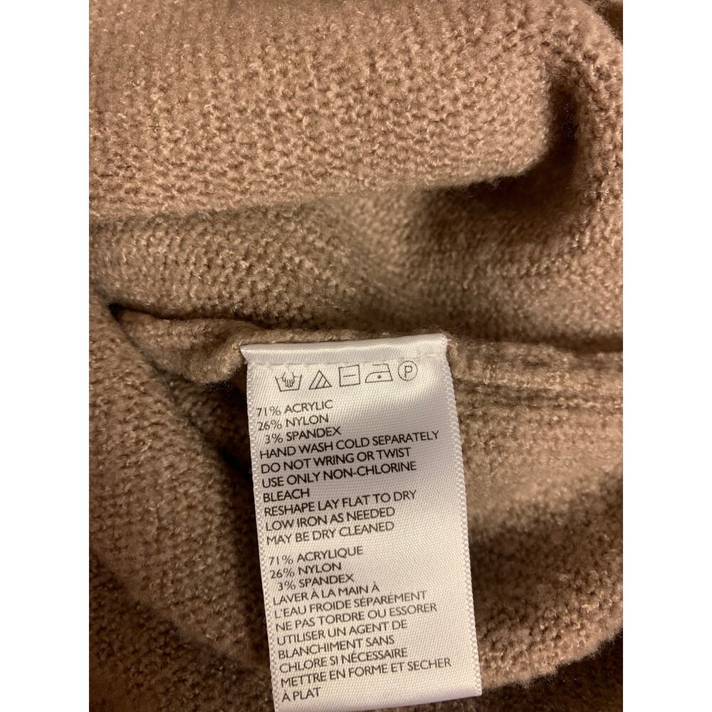 Urban Outfitters Mock Neck Sweater Rose Ash Oversized Neutral Womens SZ M - Picture 5 of 10